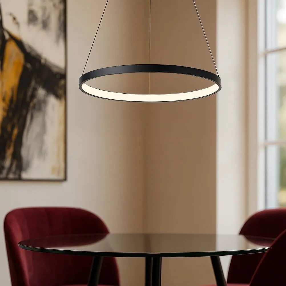 Toolight Toolight, LED stropné svietidlo 40cm, 24W, 3000K, LHJ011-CP, čierna, OSW-60006