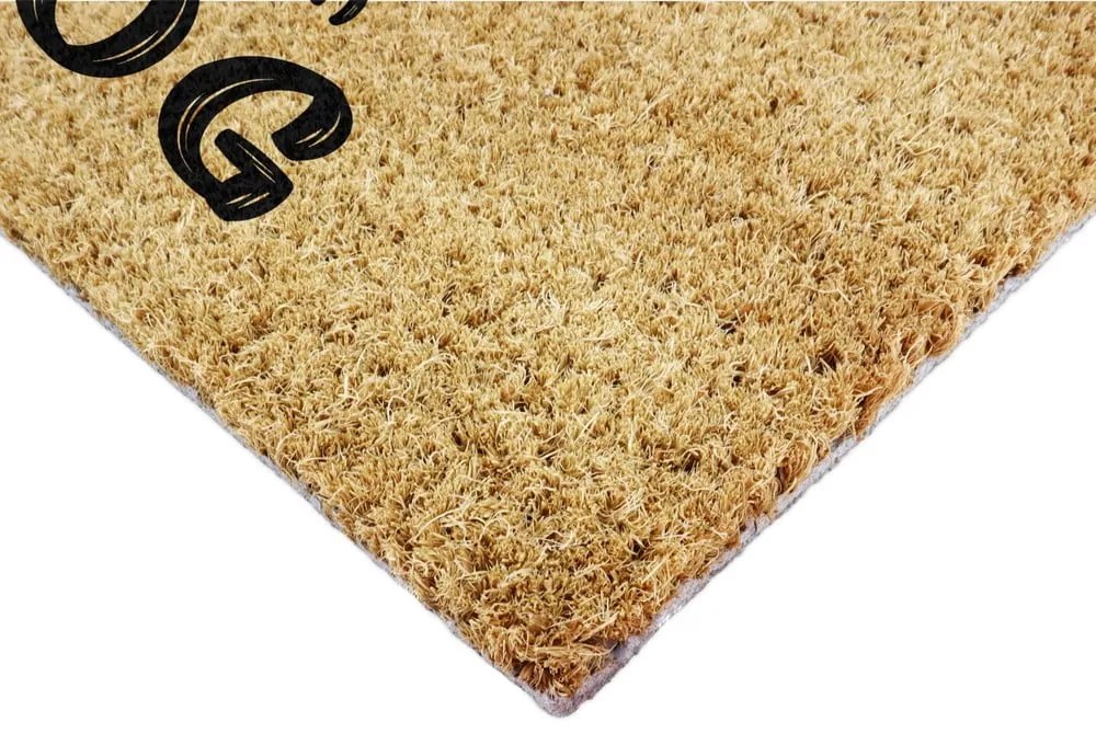 Rohožka z kokosového vlákna 40x60 cm Life Is Better With & Dog – Artsy Doormats