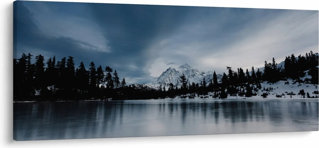 Obraz - Na zamrznutom jazere (120x50 cm)