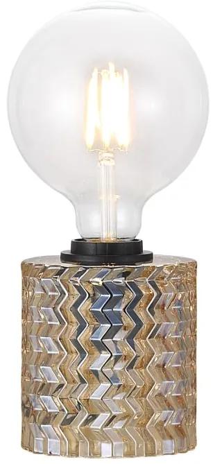 NORDLUX Stolná lampa HOLLYWOOD, 1xE27, 60W, jantárové sklo