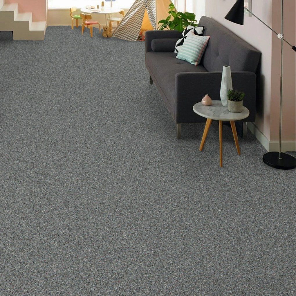 Metrážny koberec Virtuose 73, na mieru, šíře 4m, šedá, filc, chodba / predsieň, Betap