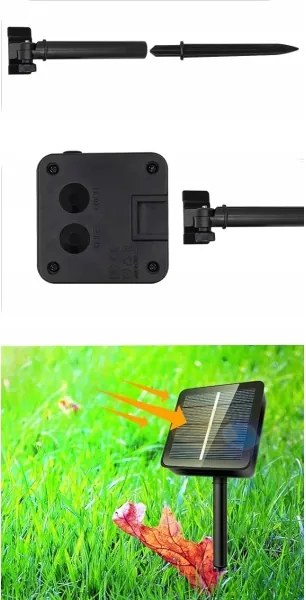 LED solárny dekoračný reťazec 50xLED/8 funkcií 500 mAh 9,5 m IP67 teplá biela
