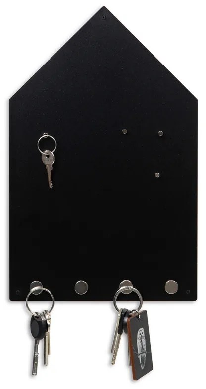 Magnetická tabuľa na kľúče House, čierna