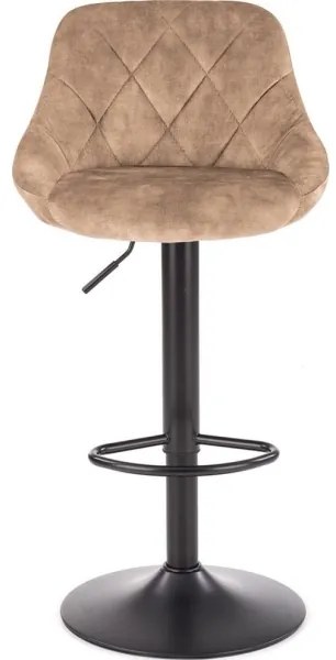 Barová stolička 106x47 cm čierna/hnedá