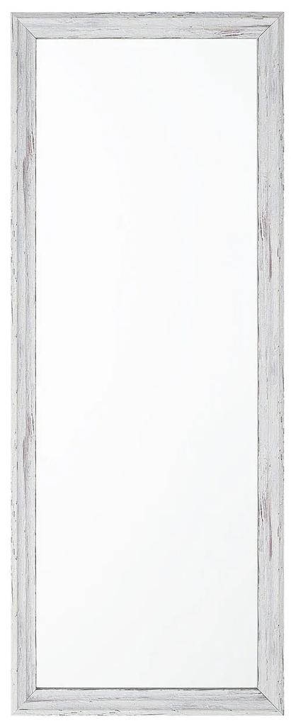 Nástenné zrkadlo 50 x 130 cm biele BENON Beliani