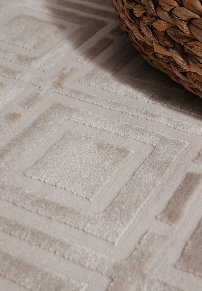 ELLE Decoration, Koberec behúň Perles 106191 Cream z kolekcie Elle, 80x240, béžová, obývacia izba