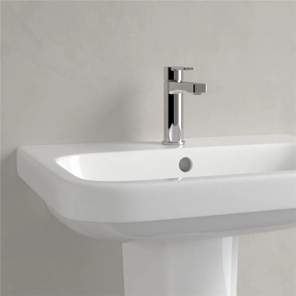 VILLEROY &amp; BOCH Architectura závesné umývadlo s otvorom, s prepadom, 650 x 470 mm, biela alpská, s povrchom CeramicPlus, 418865R1