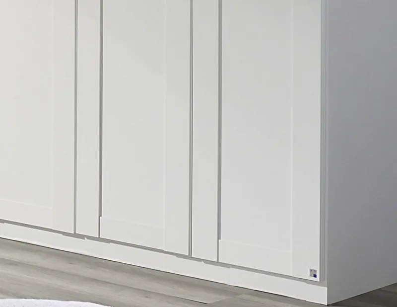 Šatníková skriňa Rosenheim, 181 cm, biela