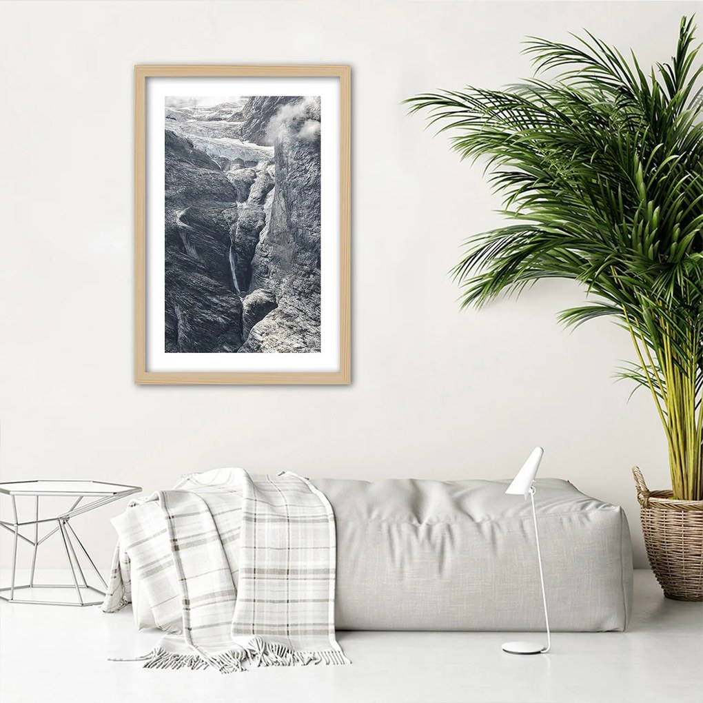 Gario Plagát Pohľad na skaly Farba rámu: Bez rámu, Rozmery: 30 x 45 cm