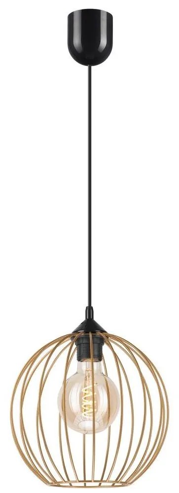 Luster na lanku ZOYA 1xE27/60W/230V mosadz