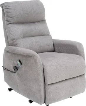 Masážne kreslo s polohovaním Legacy, šedá látka%