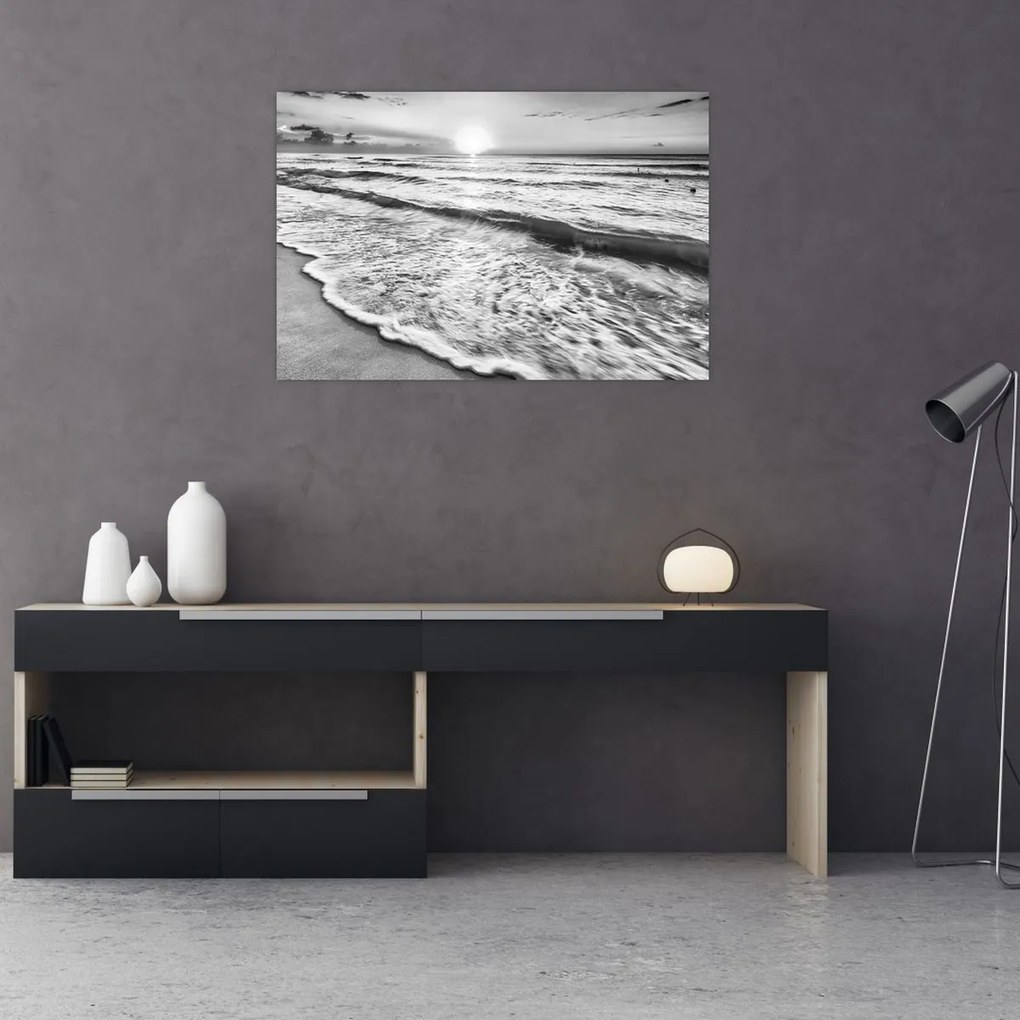 Obraz - Západ slnka pri mori (90x60 cm)