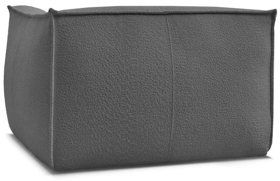 Tmavosivé kreslo z textílie buklé Giorgia – Bobochic Paris