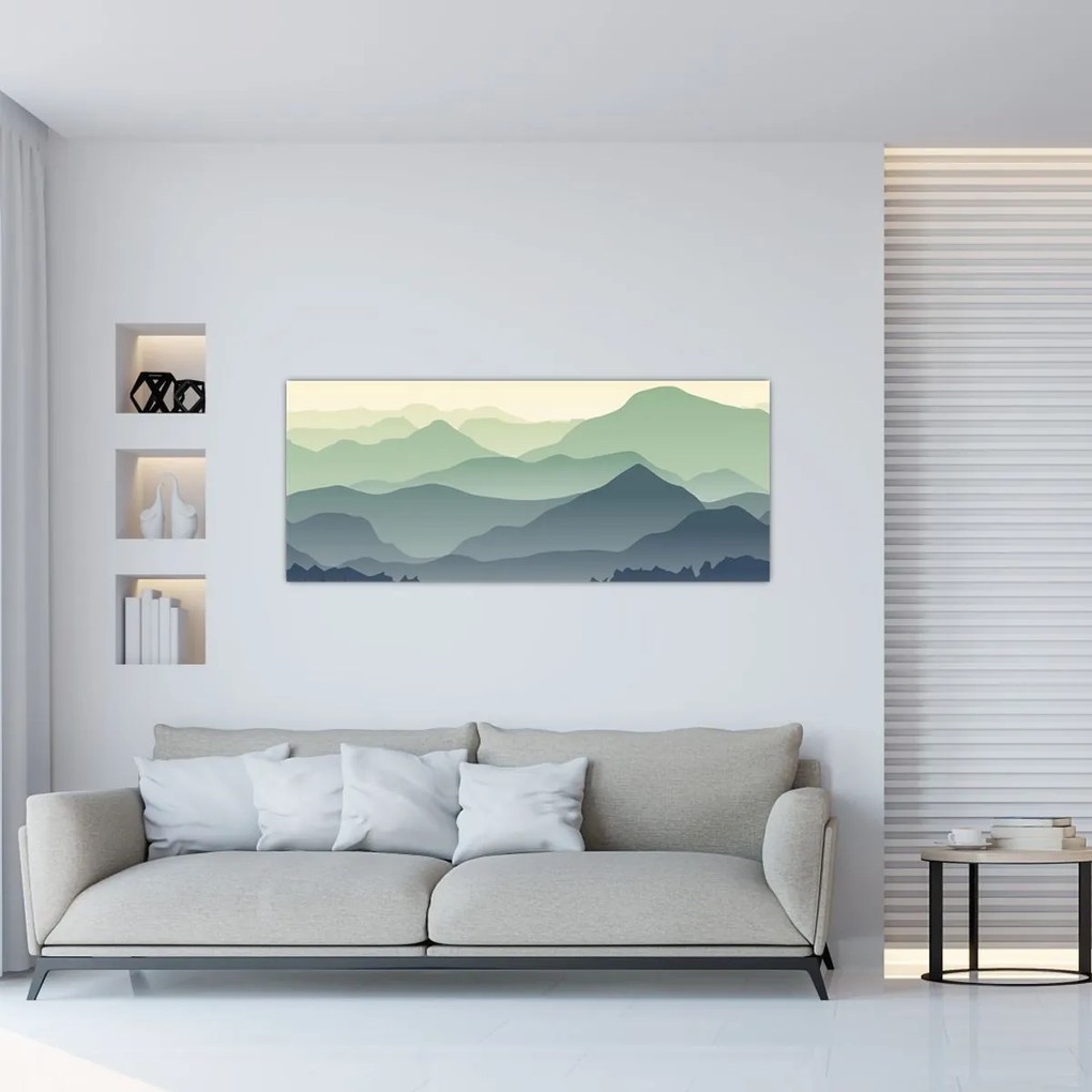 Obraz - Forest Mountain (120x50 cm)