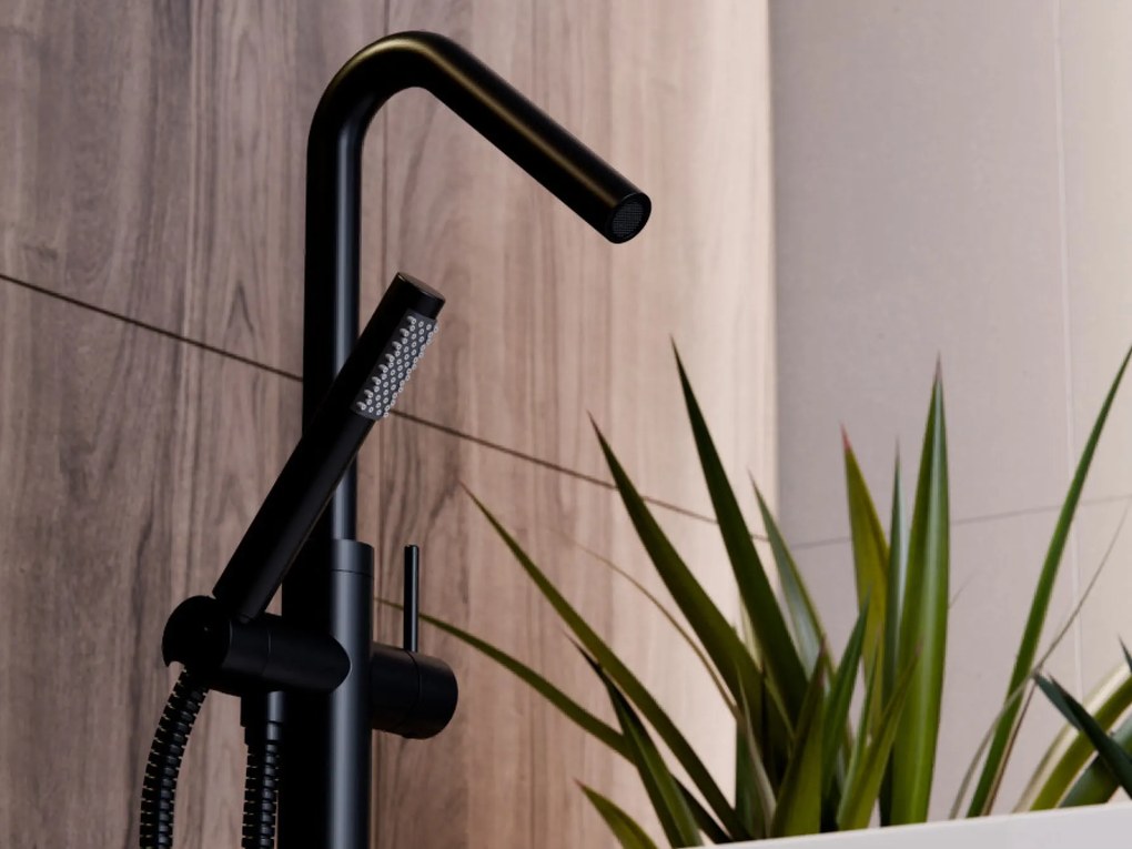 Besco Voľne stojaca vaňová batéria Veo 3.0 ColdMode VB BOX system B Čierna matná