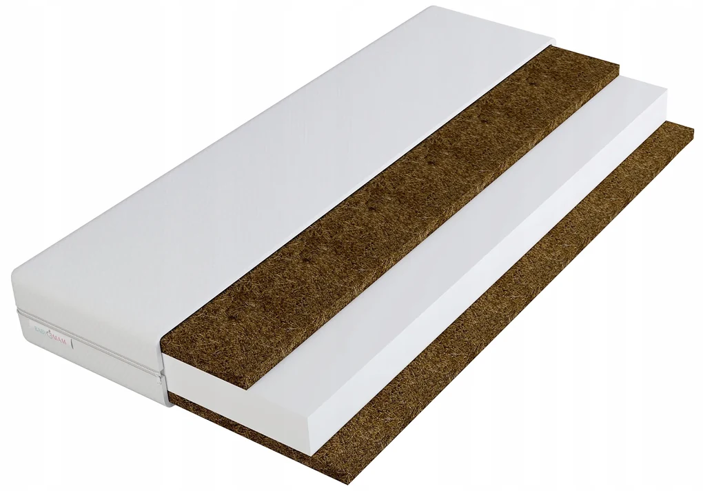 ShopJK MATRAC DO POSTIEĽKY 120 X 60 KOKOS PENA KOKOS