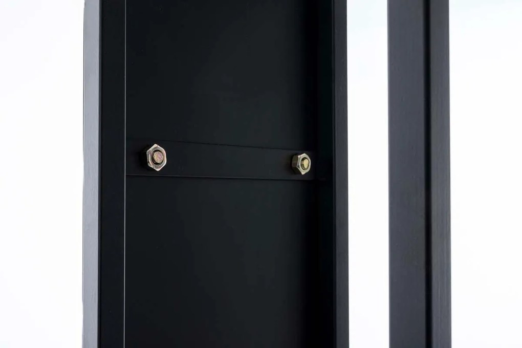 Nástenný stojan na palivové drevo Spark 160, kov matný - Čierna