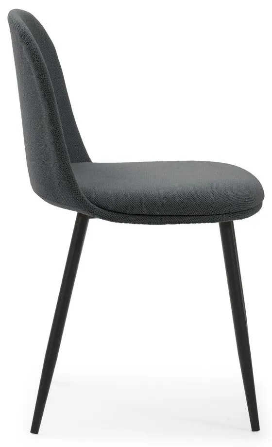 Tmavosivé jedálenské stoličky v súprave 4 ks Malila – Marckeric