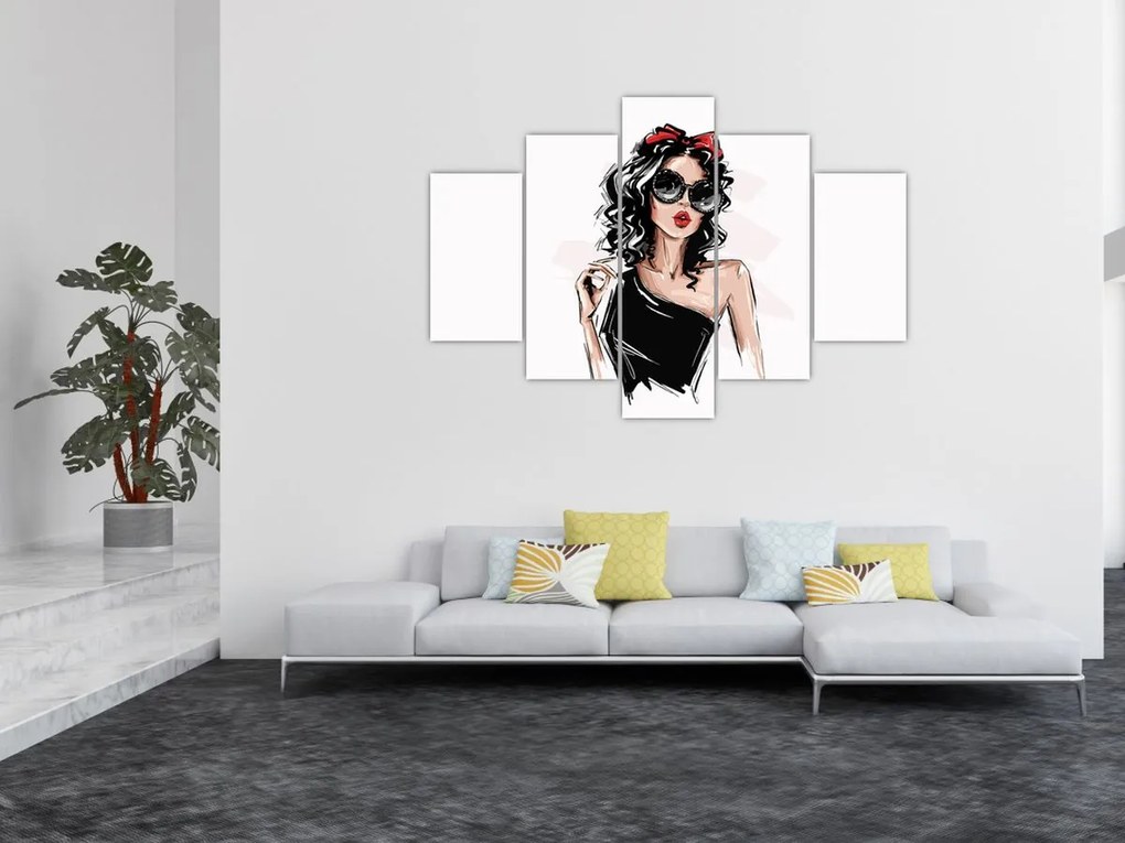 Obraz - Fashion woman (150x105 cm)