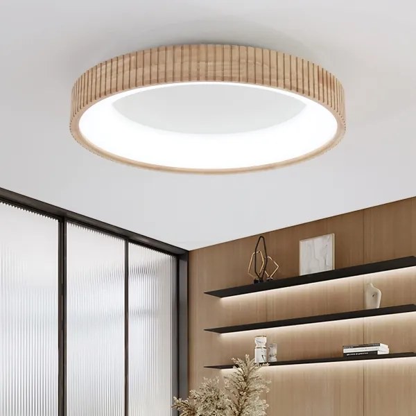 Brilagi - LED stropné svietidlo FALCON WOOD MODERN LED/40W/230V pr. 60 cm drevo