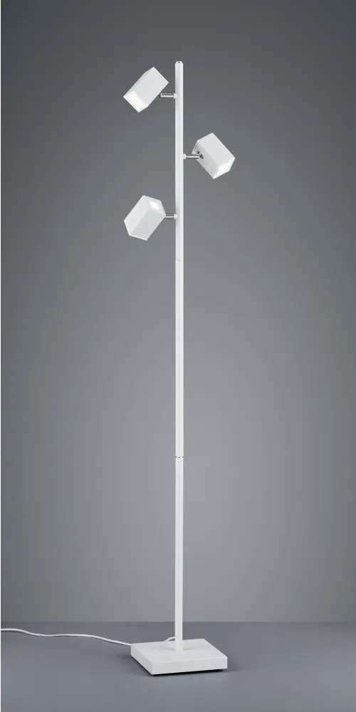 Trio LAGOS 427890331 Stojanové Lampy matný biely kov incl. 3 x SMD, 4,7W, 3000K, 470Lm 470lm IP20 A+