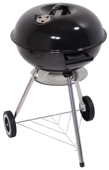 Prenosný gril na drevené uhlie čierna