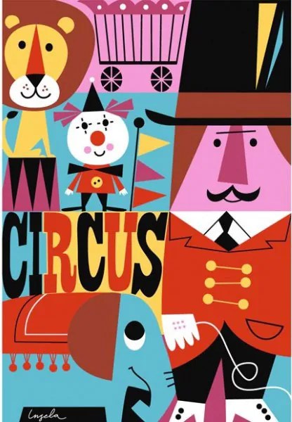 OMM Design Plagát 50x70 Cirkus