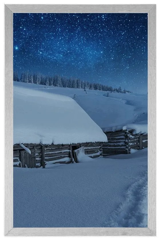 Plagát rozprávková karpatská krajina - 60x90 silver