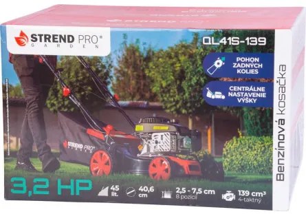 Sammer Benzínová kosačka QL41S-139, 2,4 kw so záberom 40,6 cm+ pojazd, LONCIN 111820