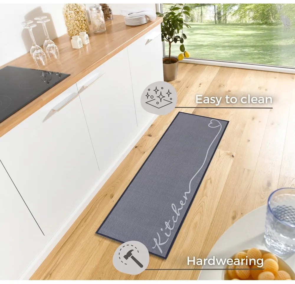 Sivý behúň Zala Living Kitchen, 50 x 150 cm