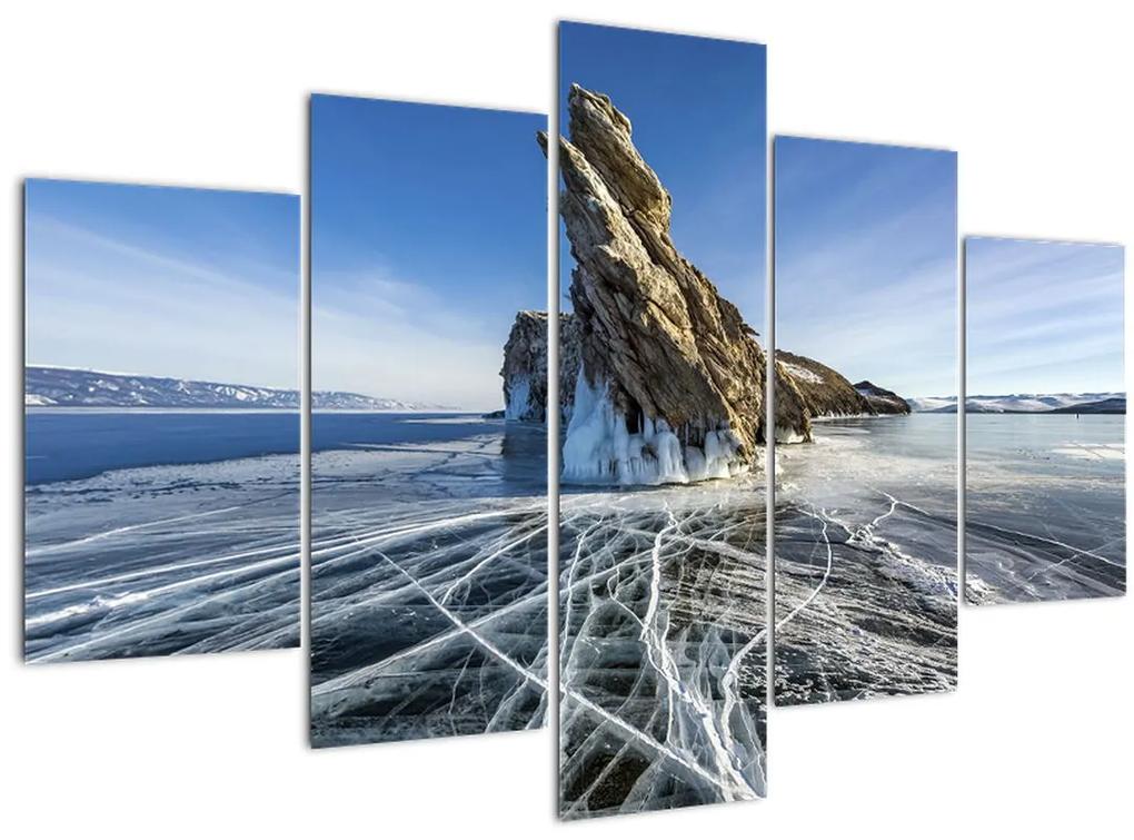 Obraz ľadovej skaly (150x105 cm)