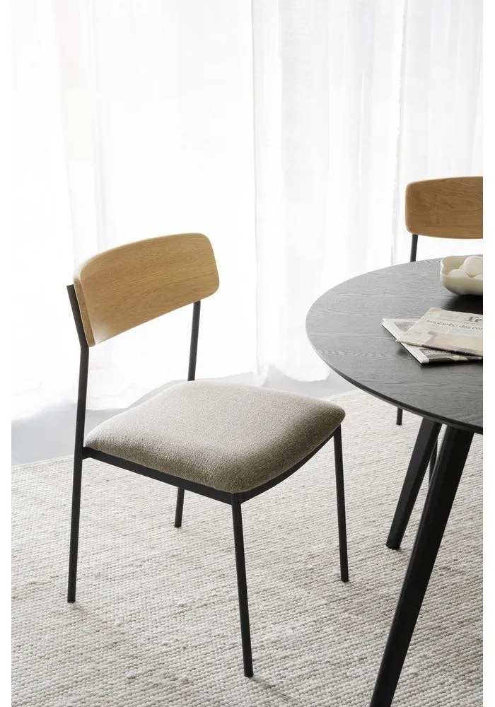 Jedálenská stolička v béžovo-prírodnej farbe v súprave 2 ks Maymont – Rowico