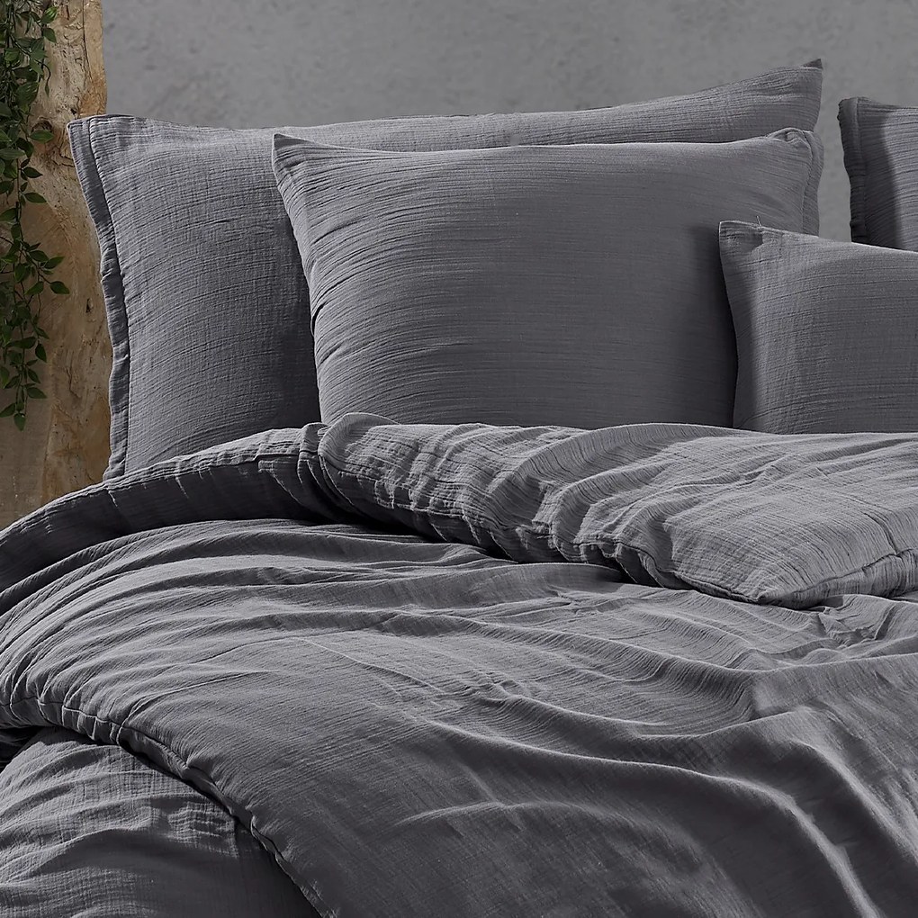 4Home Mušelínové obliečky Steel, 135 x 200 cm, 80 x 80 cm