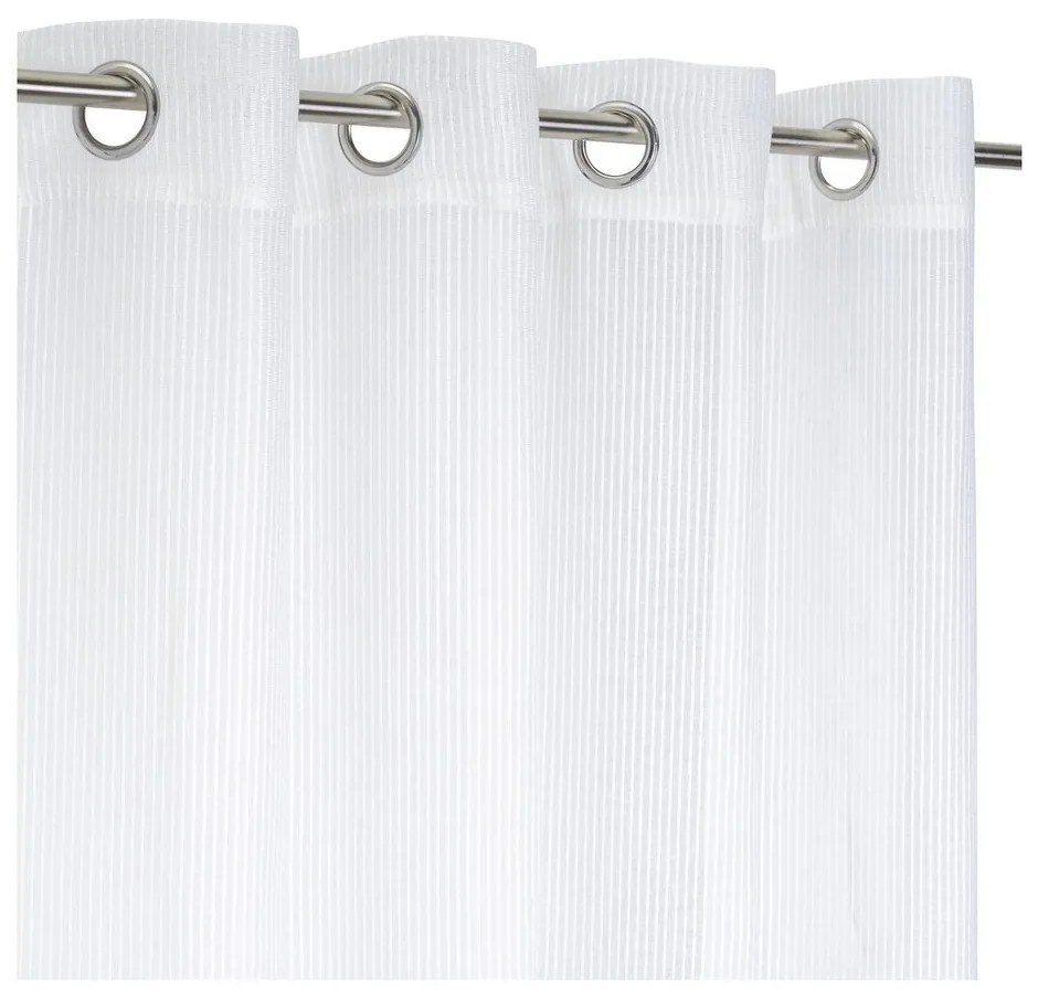 Biela záclona s prímesou ľanu 140x260 cm Fifties – Casa Selección