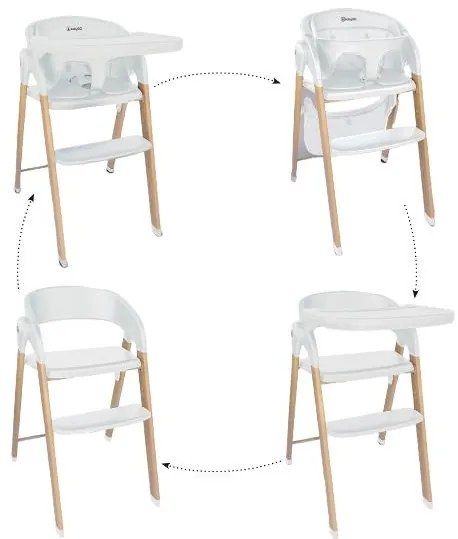 BabyGO Vysoká jedálenská stolička Levels  (100397203)