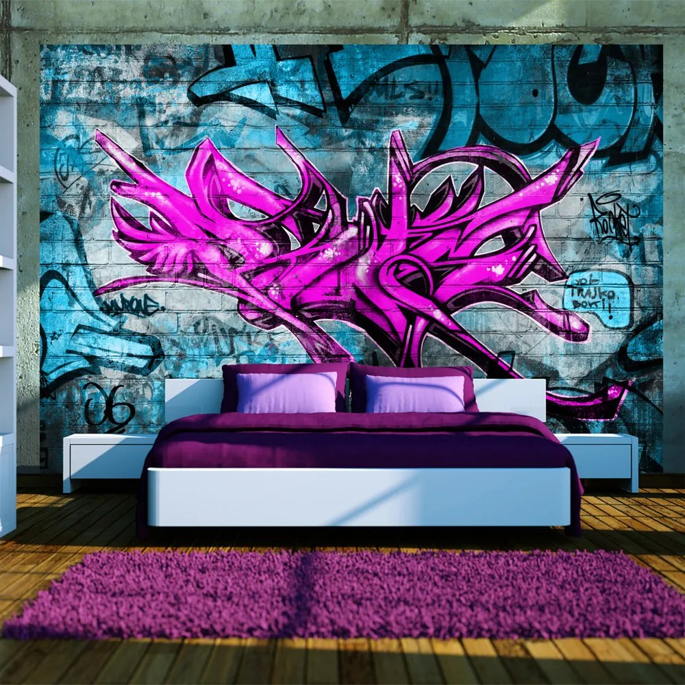 Artgeist Fototapeta - Anonymous graffiti Veľkosť: 245x175, Verzia: Samolepiaca