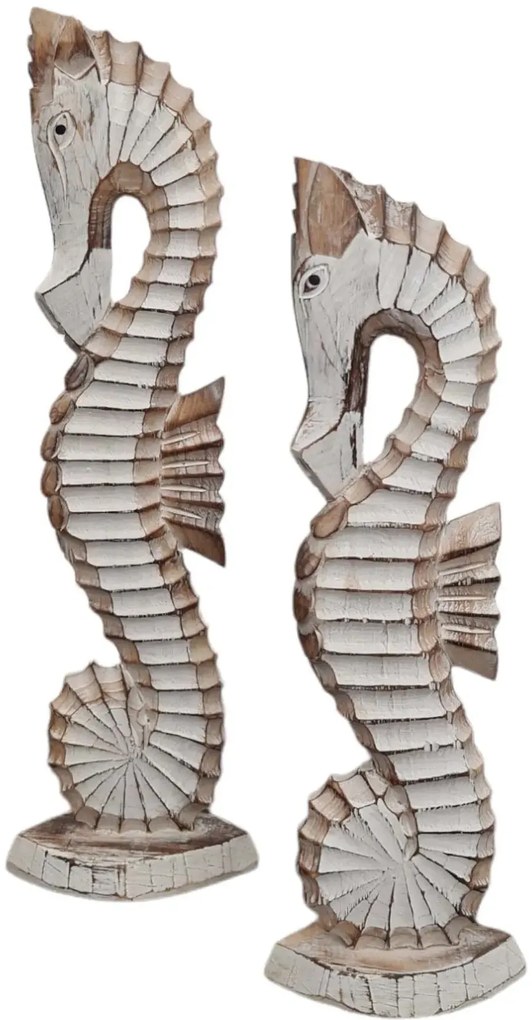 Morský koník bílý 80 cm