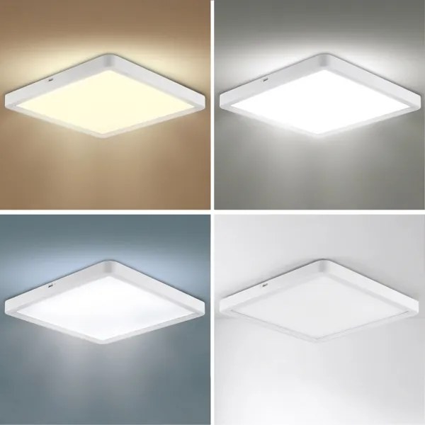 Brilagi - LED stmievateľné stropné svietidlo ESTELA SQUARE LED/36W/230V 31x31 cm biela + diaľkové ovládanie