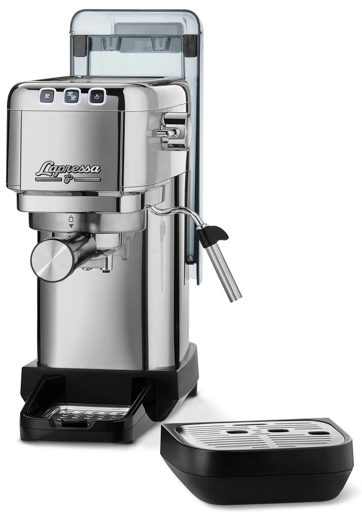 Pákový kávovar »Lapressa«, strieborný