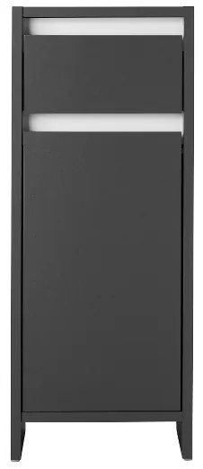 Livarno home Skrinka do kúpeľne Oslo, antracitová  (100391358)