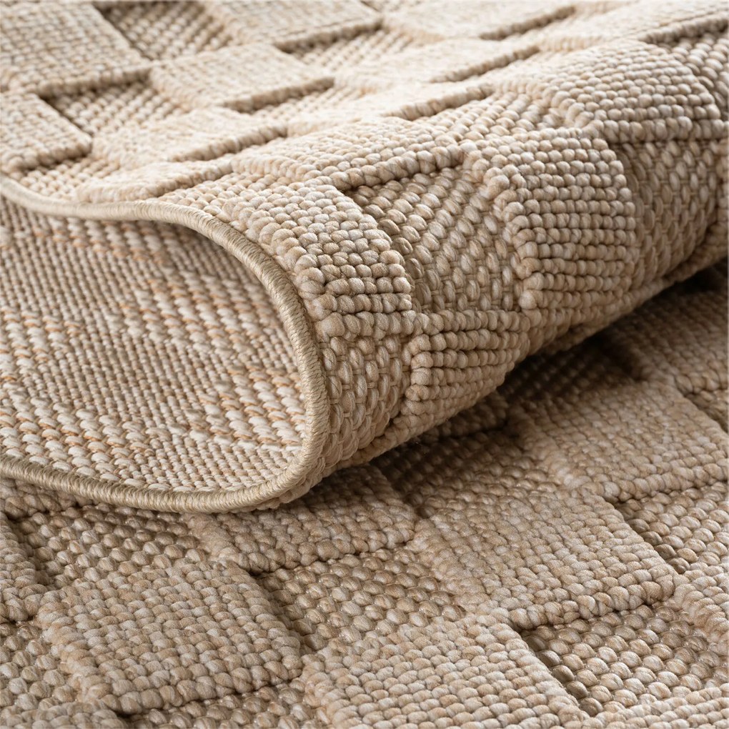 Ayyildiz, Koberec behúň Helix 2203 beige, 80x250, béžová, chodba / predsieň