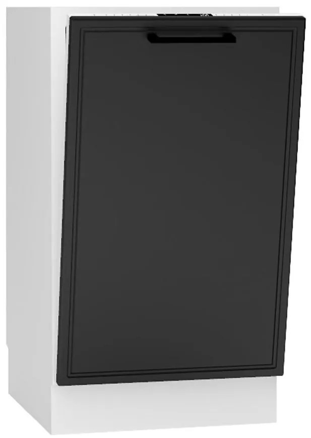 Dvierka na umývačku Emily 45pz čierny hrášok