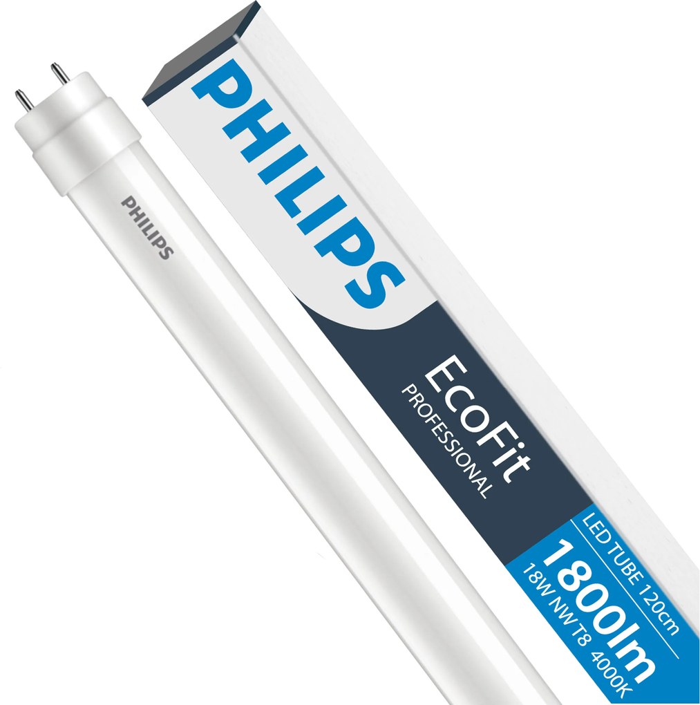SADA 4x LED trubicové svetlo 120cm 18W 4000K 1800lm G13 Philips Neutral