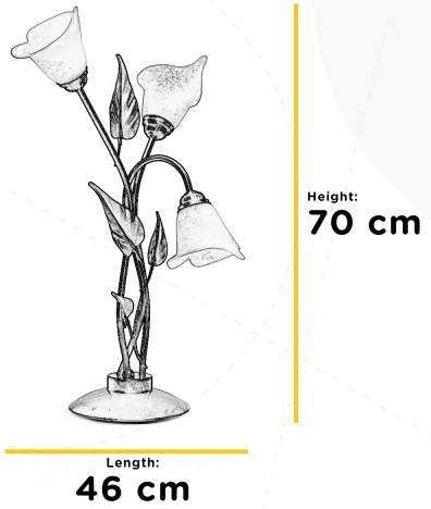 ONLI - Stolná lampa MIRANDA 3xE14/6W/230V 70 cm