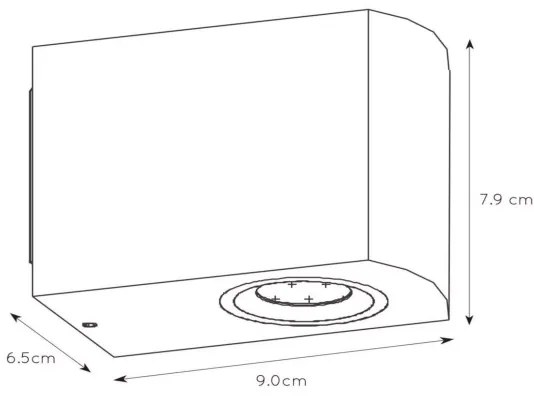 Lucide 22861/05/31 - LED Stmievateľné vonkajšie svietidlo ZORA 1xGU10/5W/230V IP44