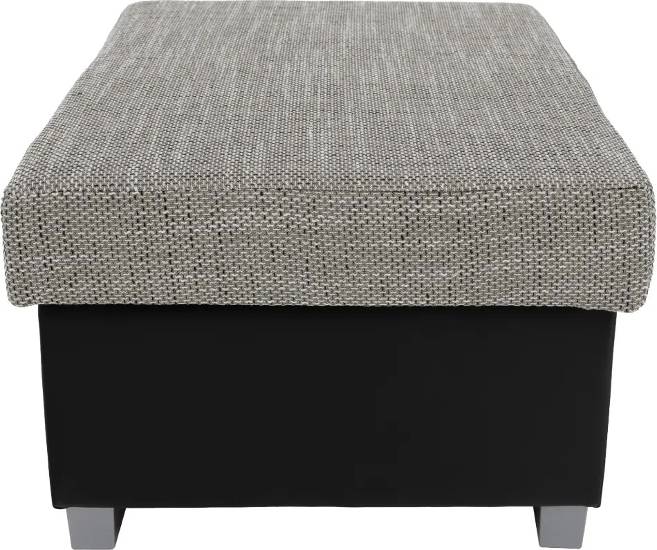 Taburetka T4 - sivá (Berlin 01) / čierna (Soft 11)