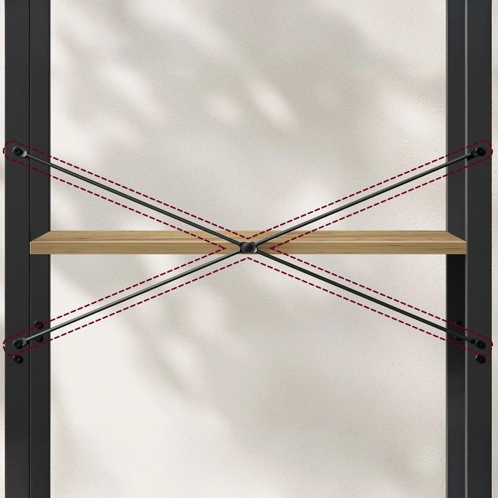 Regál TAYLOR ARTISAN 4 police 120x66 cm