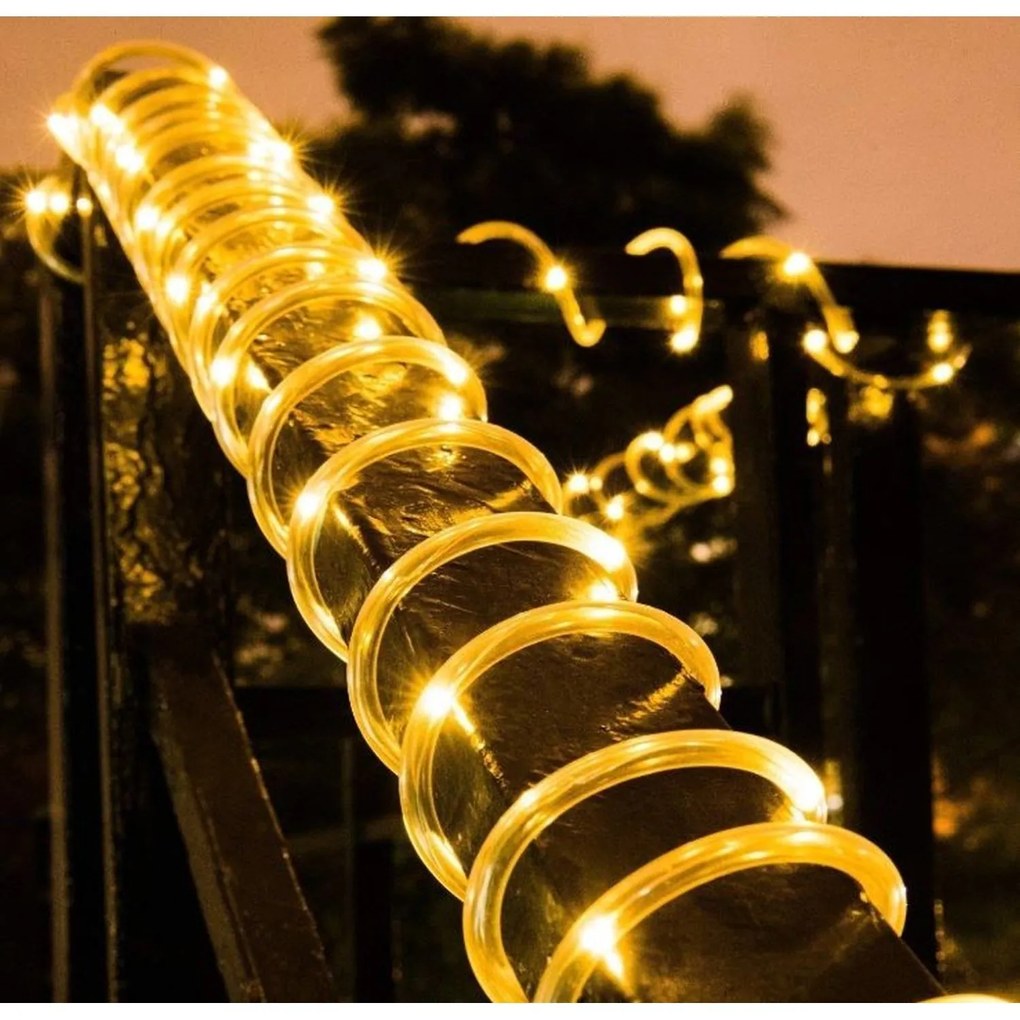 Bestent Svetelná reťaz - svetelný had 20m 480 LED 8 programov Teplá biela