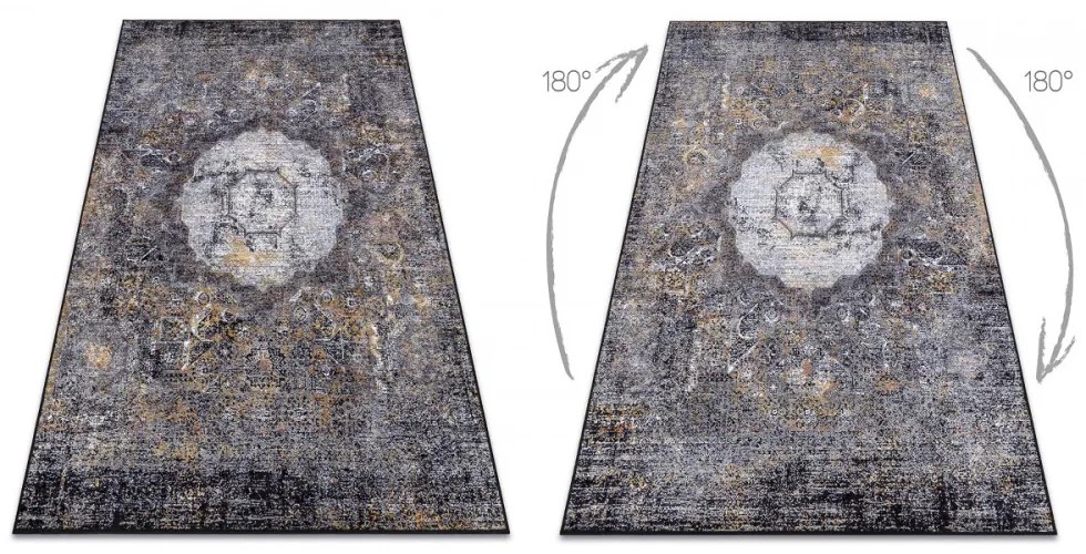 Kusový koberec Axati tmavo šedý 120x170cm