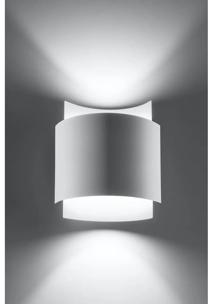 Biele nástenné svietidlo Sollux Forgmi